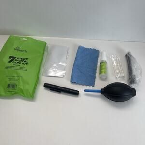 Diginerds 7 Piece Digital Care Kit Camera Cleaning Kit Solution Cloth Brush Swab